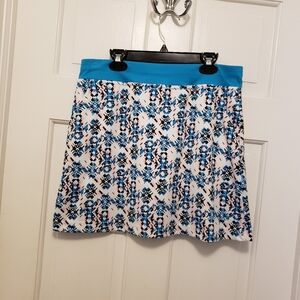 Callaway Skort Tennis Golf Geometric Women's Sz Medium Pull on Stretch Pockets